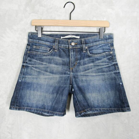 Joe’s Jeans Jean Shorts Edlyn Size 28 Medium Wash Denim Blue Short - Picture 1 of 12